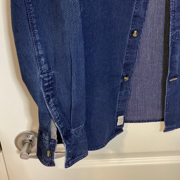 Timberland Men's Button Down Cotton Blue Shirt Size XL Slim Fit Casual - Picture 2 of 9